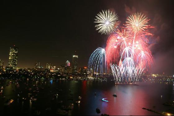 Images Of Fireworks. Fireworks over Boston
